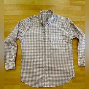Peter Millar Plaid Long Sleeve Button Down Shirt Large
